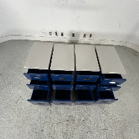 Lot Of 3 Drawer Rolling Cabinets - Quantity 4 image 3